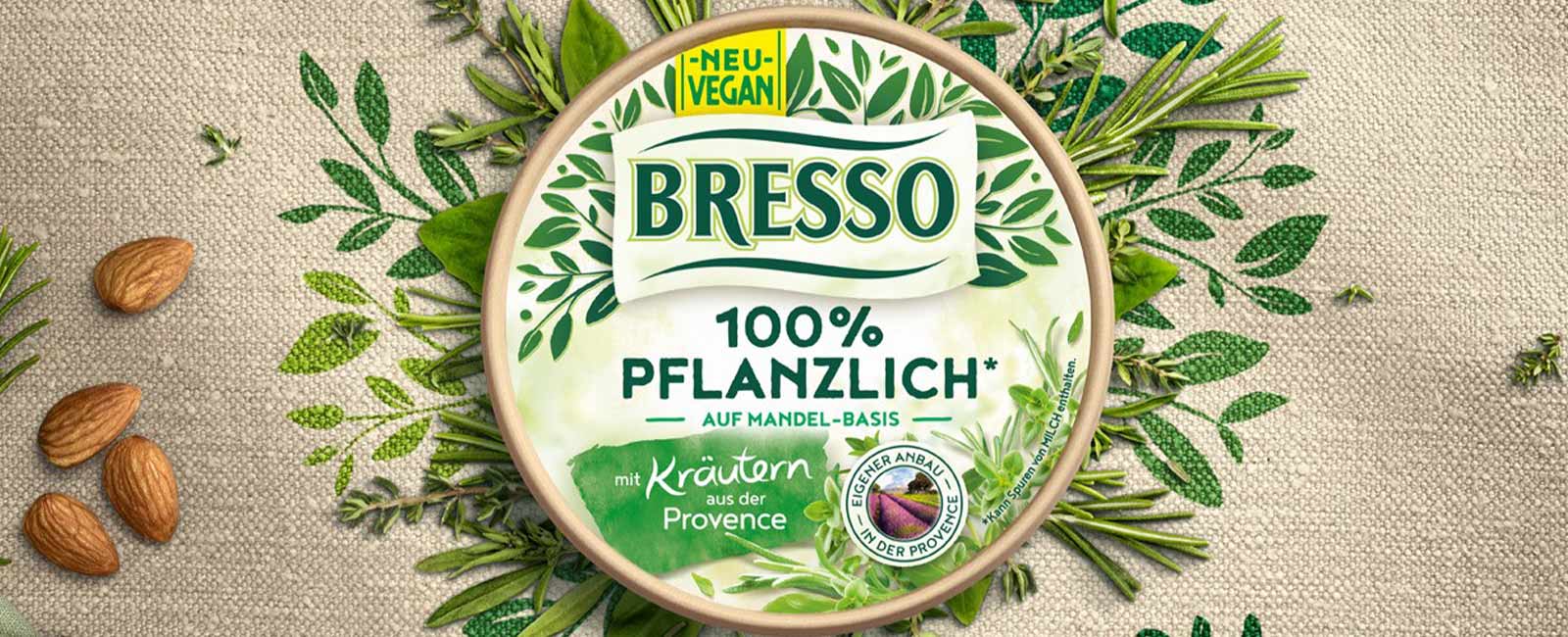 BRESSO 100% PFLANZLICH – alle Infos zum veganen Frischkäse